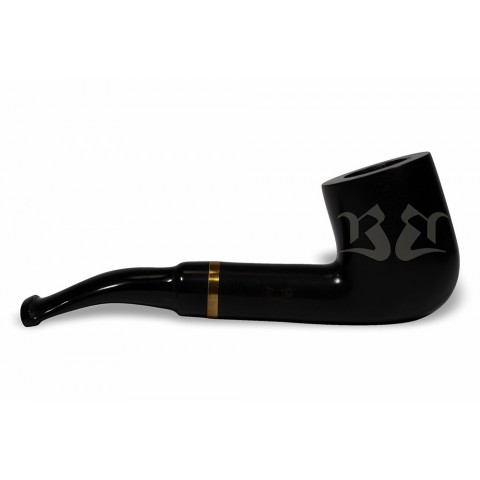 Cachimbo Bertoldi BB Liso Preto com Filtro Permanente Cachimbo Bertoldi BB Liso Preto com Filtro Permanente